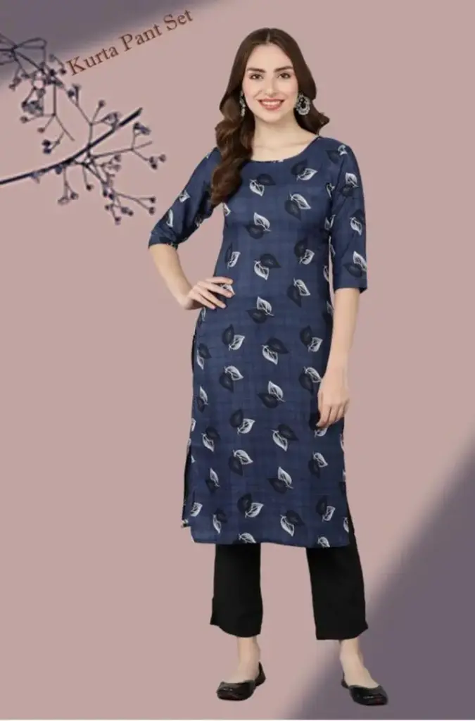 Women Kurta and Pant Set(02)